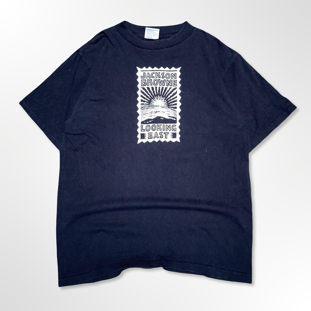 Vintage 1996 Jackson Browne Looking East Winter Tour T-Shirt USA Made Size L